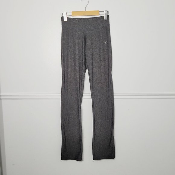 Adidas | Womens Climalite Athletic Leggings Gray Heathered Straight Leg Yoga XS - Picture 1 of 10